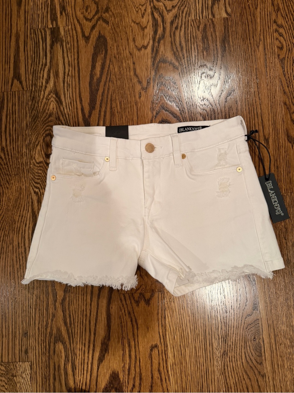 Blank NYC White Frayed Hem Shorts 25 bought at Nordstrom